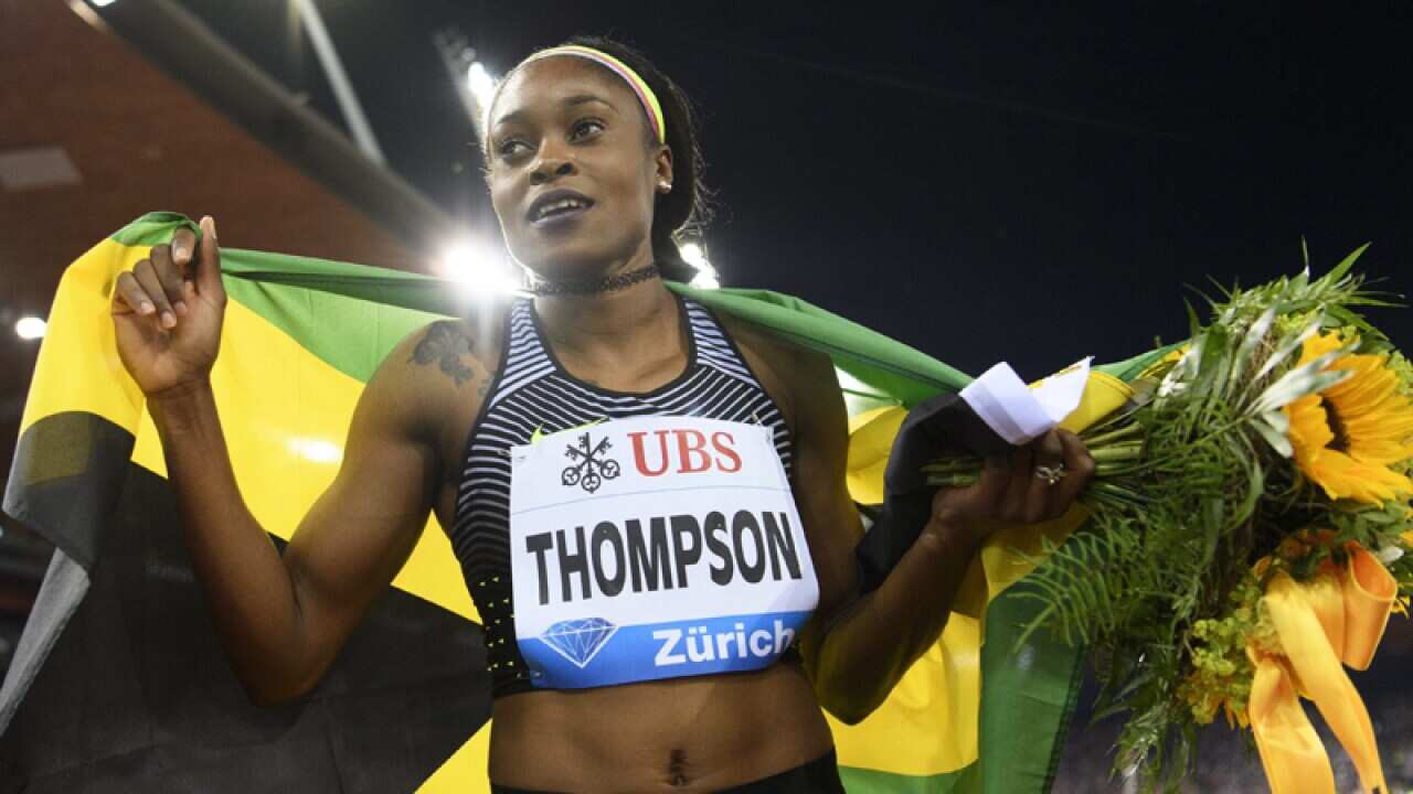 Winner Elaine Thompson from Jamaica