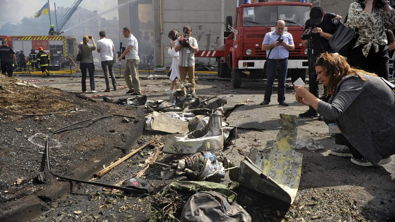The aftermath after a deadly missile strike in Vinnytsia.
