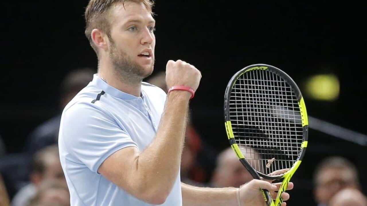 American Jack Sock has won at the Paris Masters