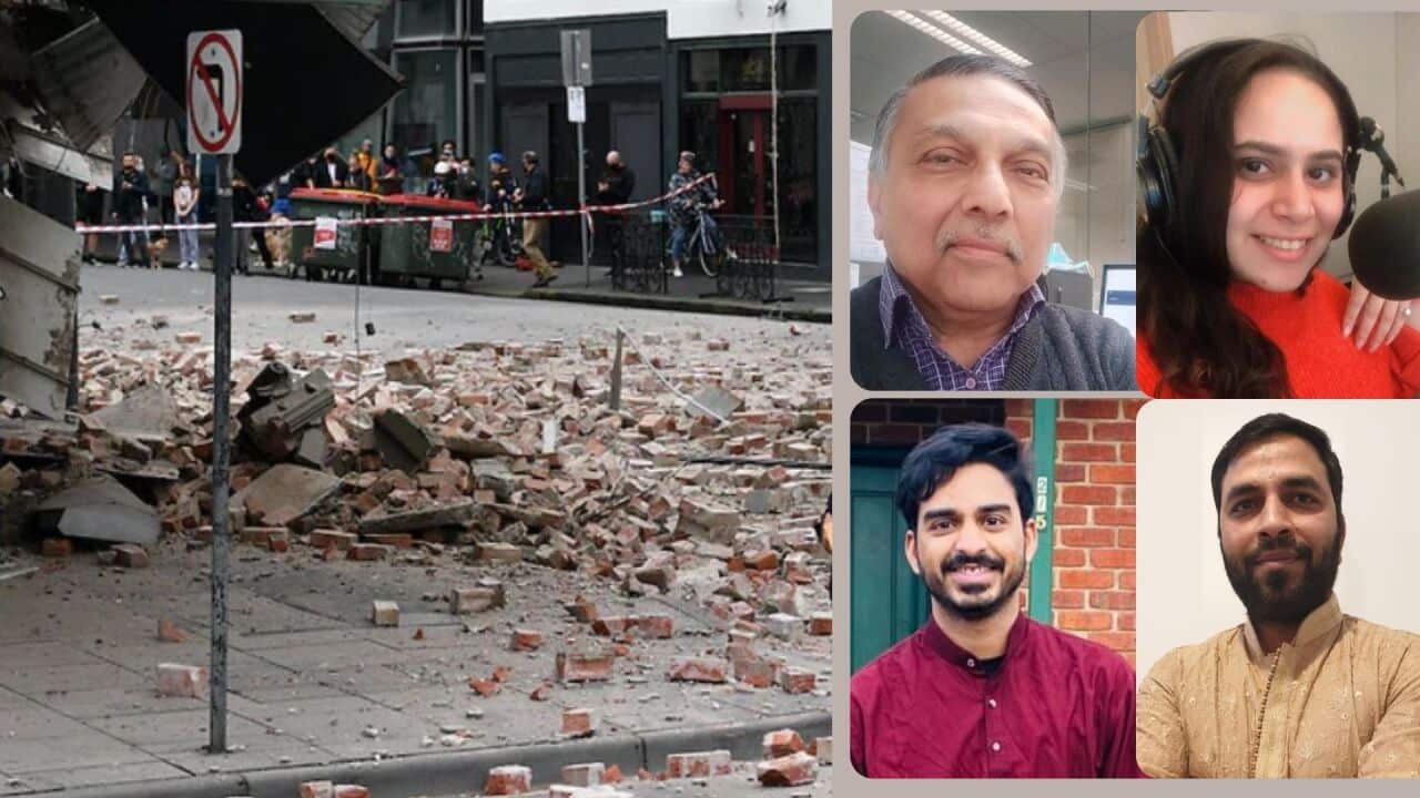Residents of Melbourne share their experiences of the earthquake.