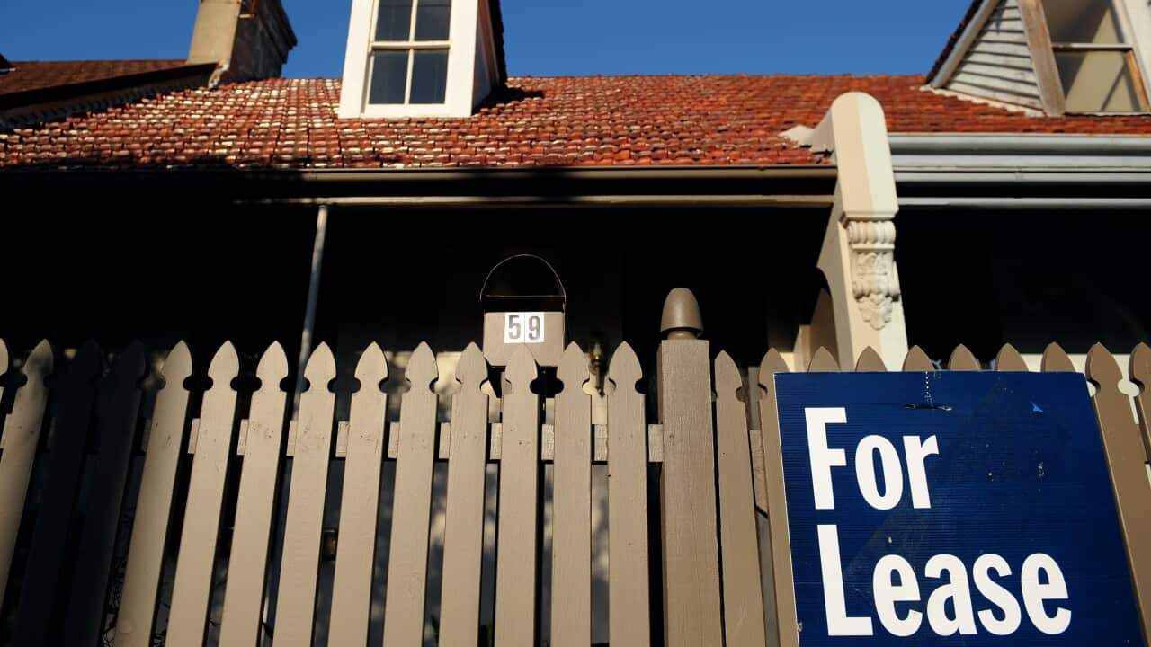A house with a 'for lease' sign in Sydney
