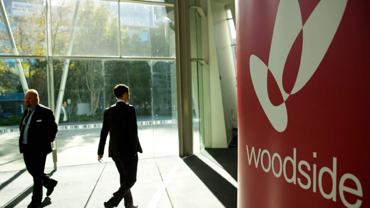 Shareholders arrive for the Woodside Petroleum General Meeting