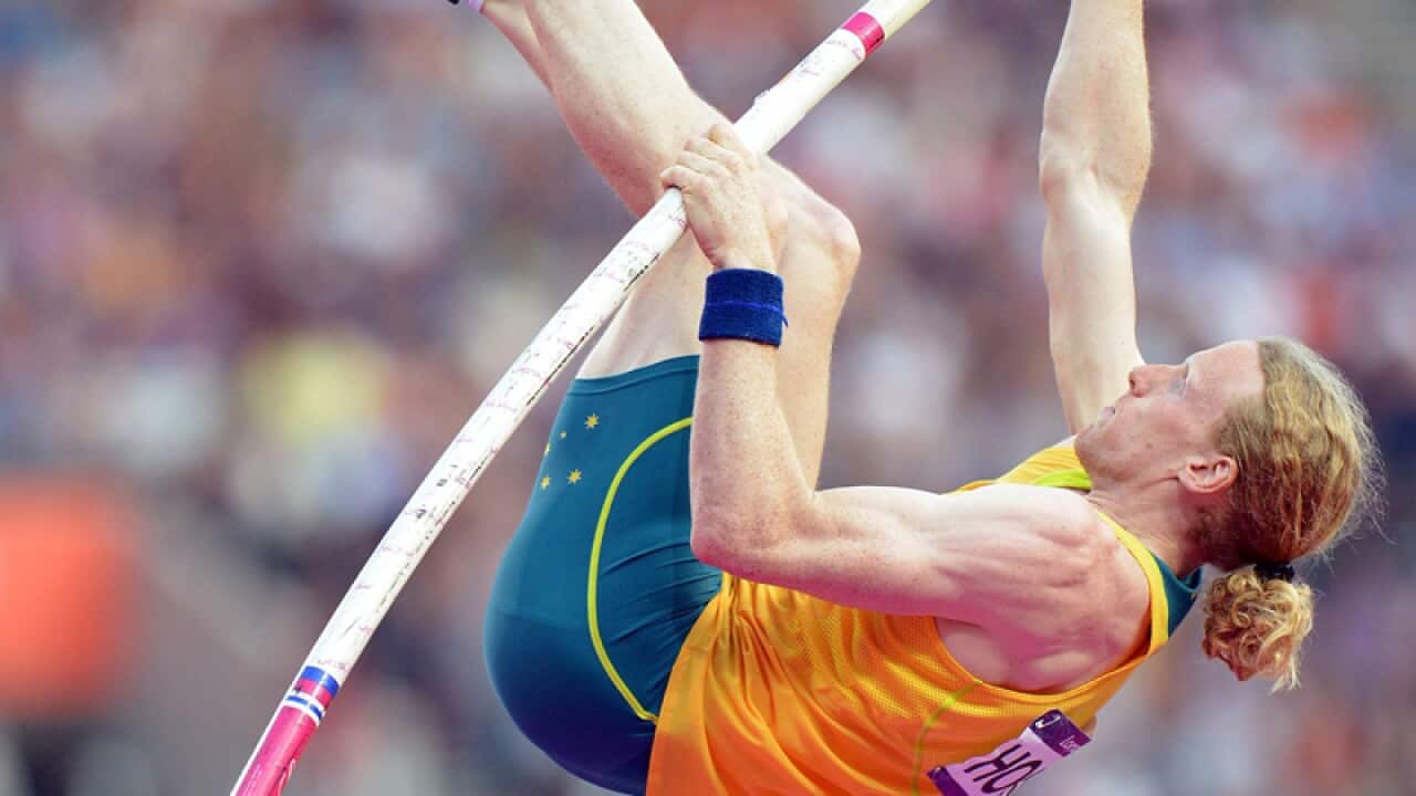 Australian pole vaulter Steve Hooker