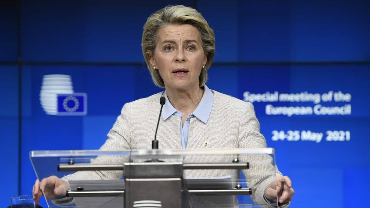 EC President Ursula von der Leyen says Belarus actions are 'outrageous'