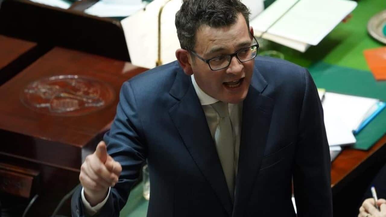 Victorian Premier Daniel Andrews is seen during Question Time.