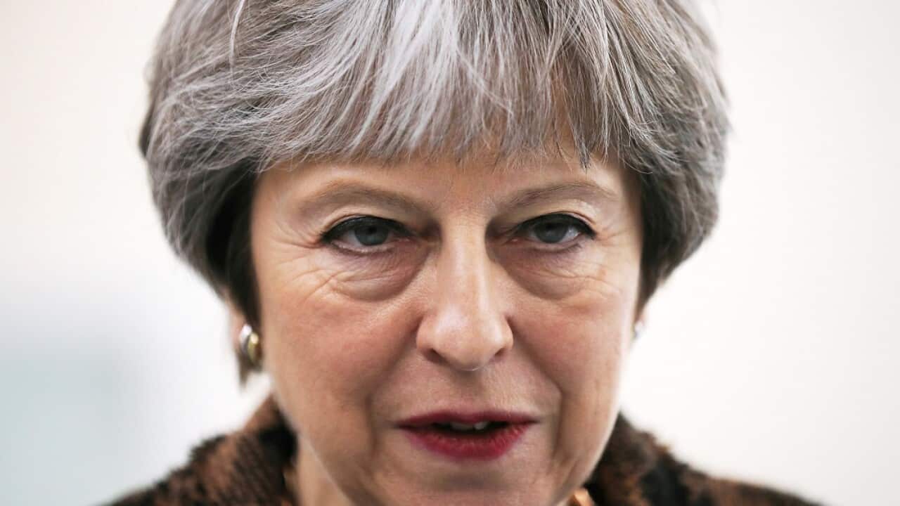 Prime Minister Theresa May on April 30.