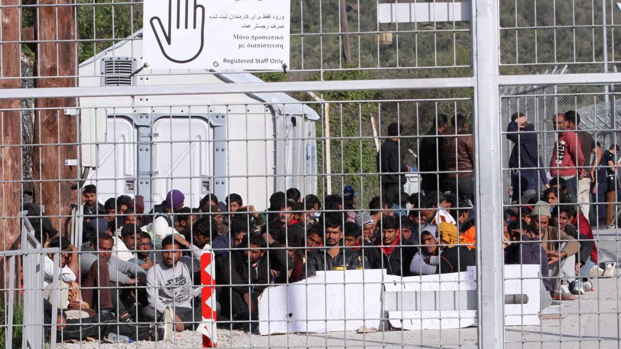 Hunger strike in Moria Refugee Camp