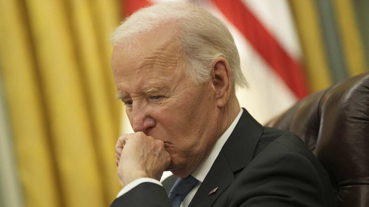 President Joe Biden participates in a meeting of Senior White House and Administration officials on the federal response to the Los Angeles wildfires