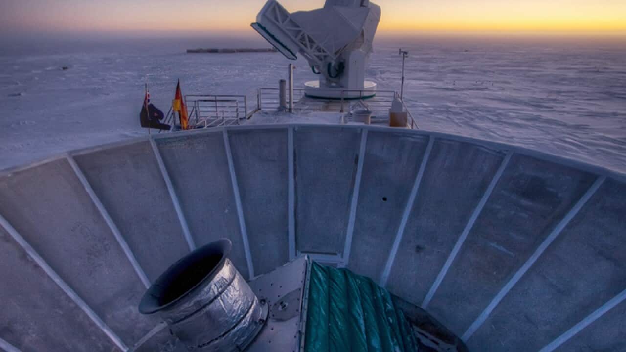 South pole telescope BICEP2