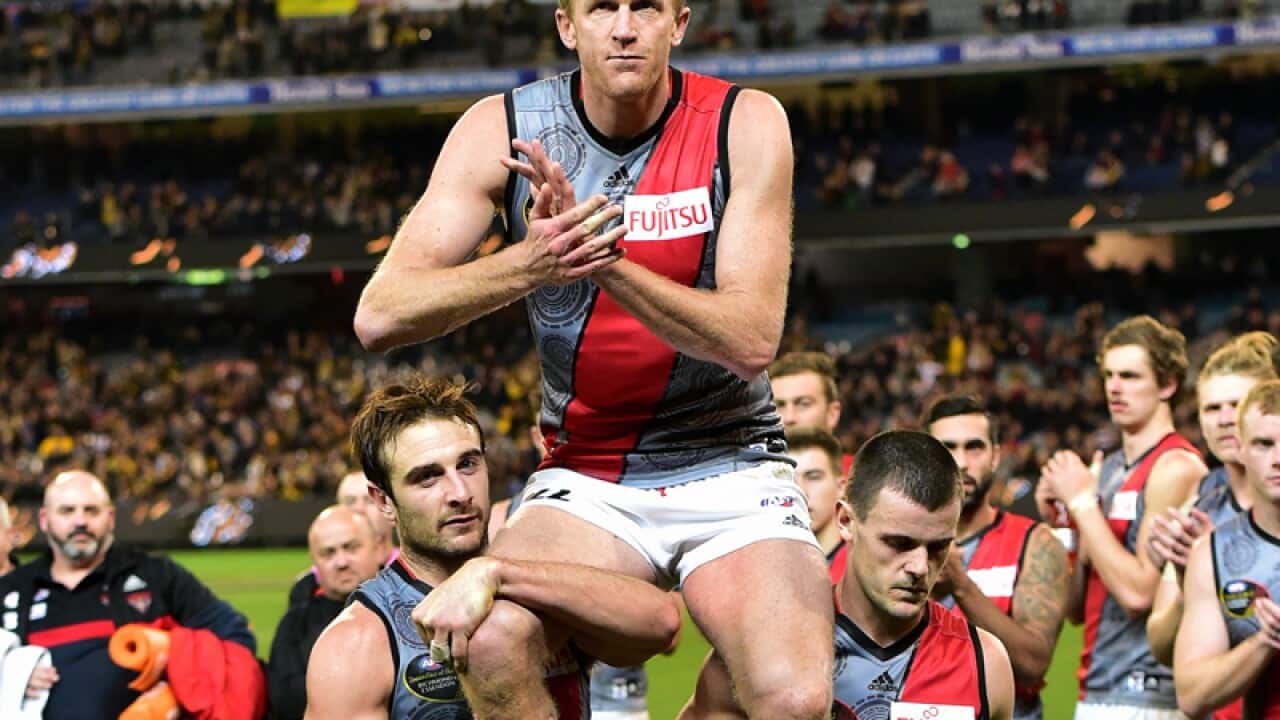 Essendon player Dustin Fletcher