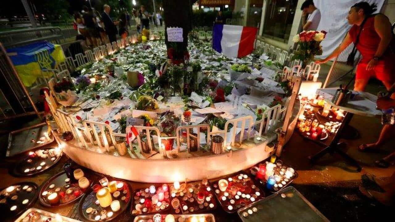 Memorial for Nice's victims.