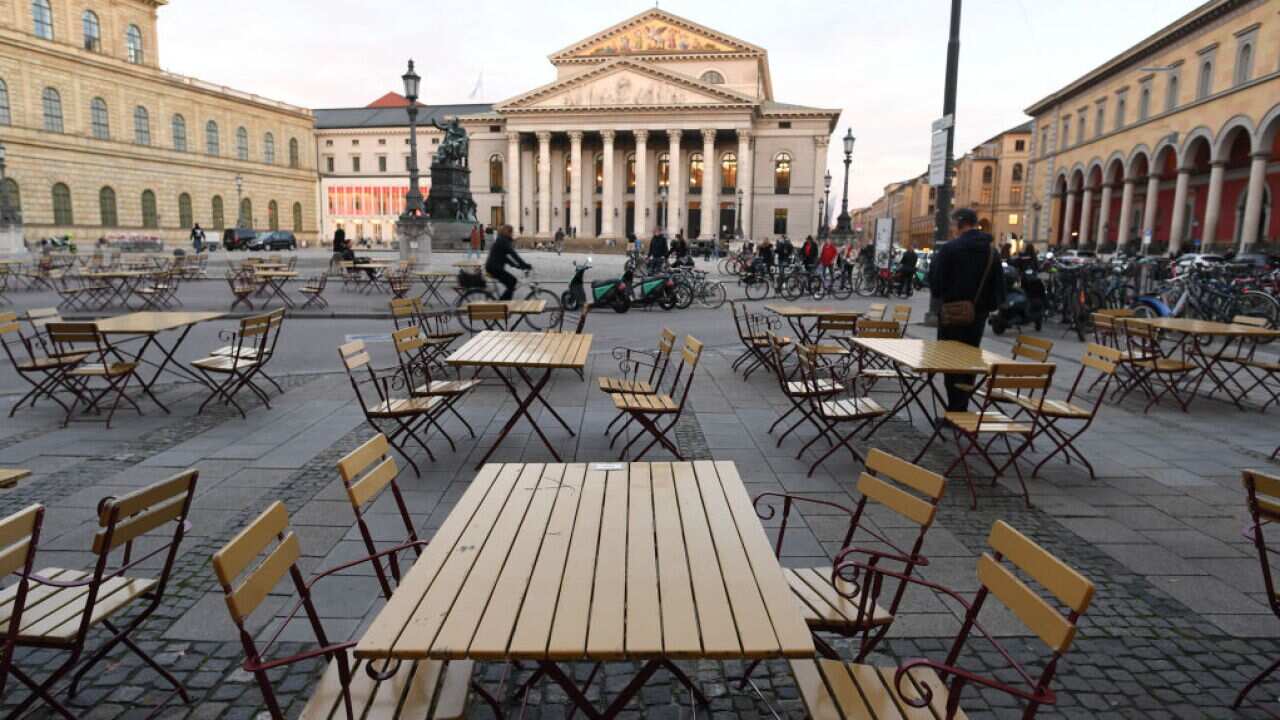 The German government has announced that all restaurants, bars, cultural venues, cinemas, fitness studios and sports halls must close for four weeks.