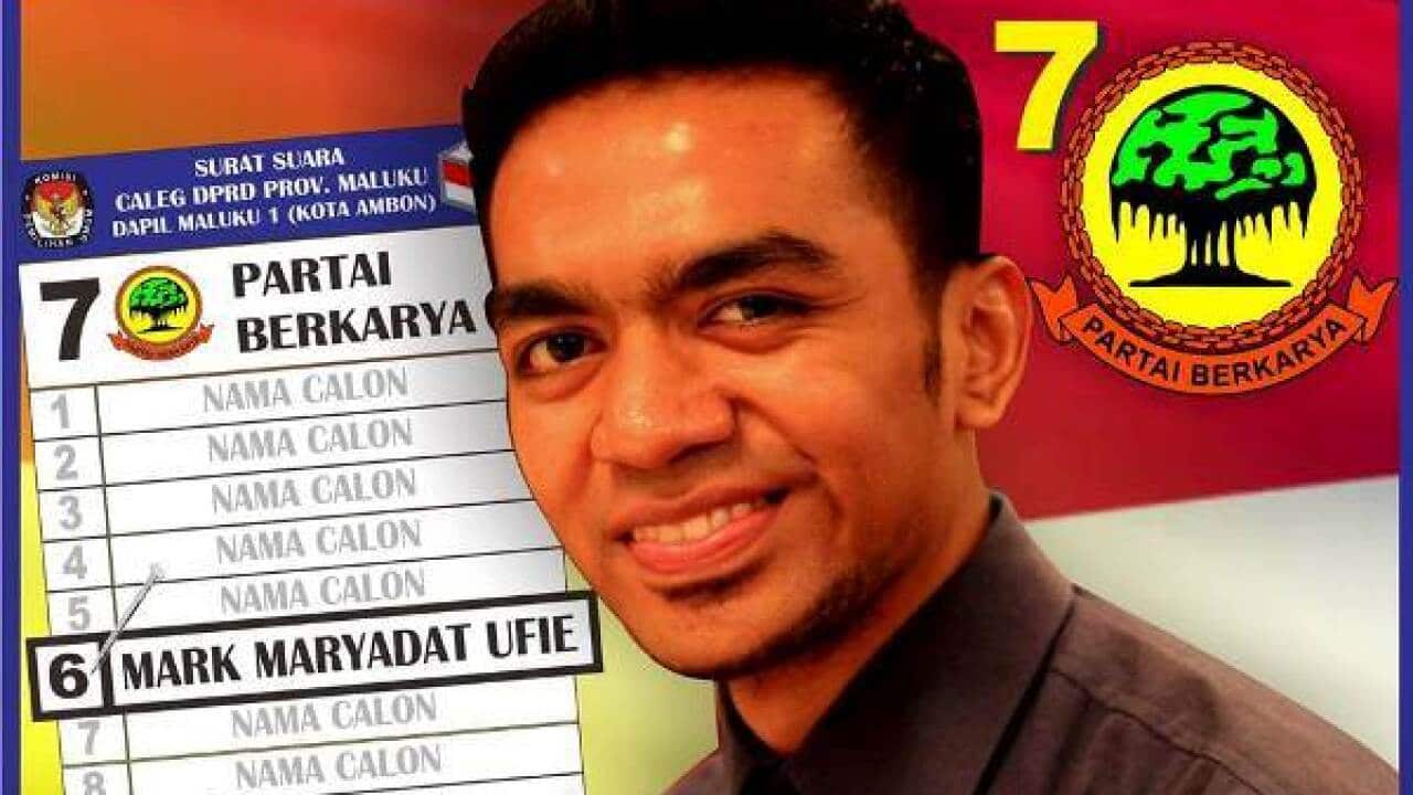 Campaign flyer Mark Maryadat Ufie.