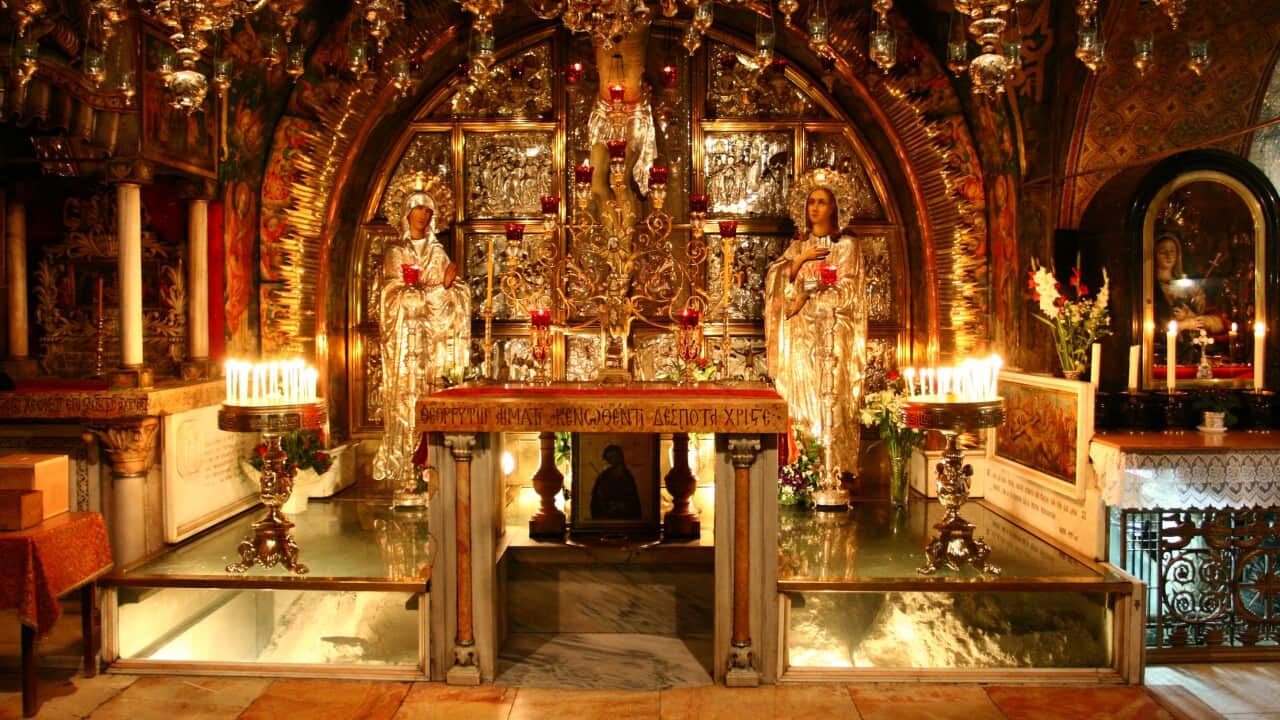Interior of the Church of the Holy Sepulchre - Armenian Quarter, Jerusalem