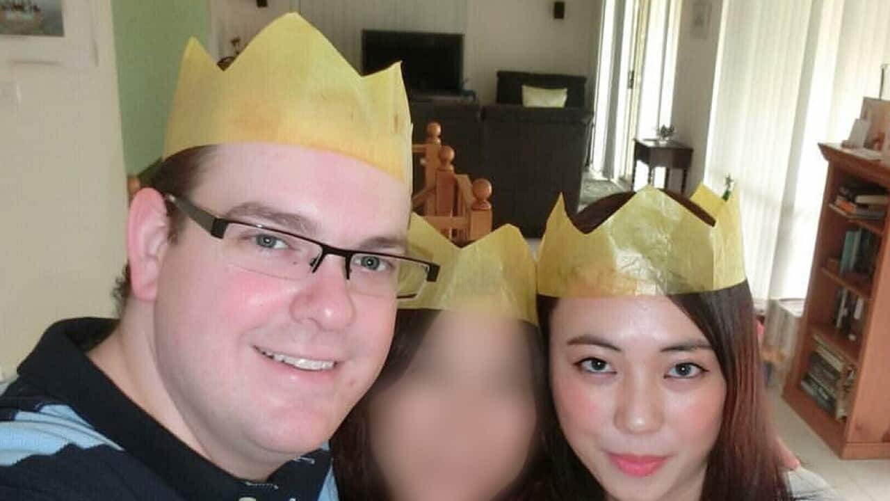 A supplied image obtained Saturday, April 30, 2016 of murdered Chinese student Mengmei Leng (right) and her 27-year-old uncle Derek Barrett (left) 