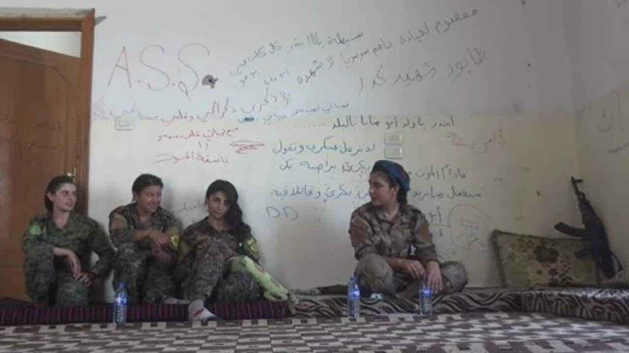 Izidi women syrian war fighters