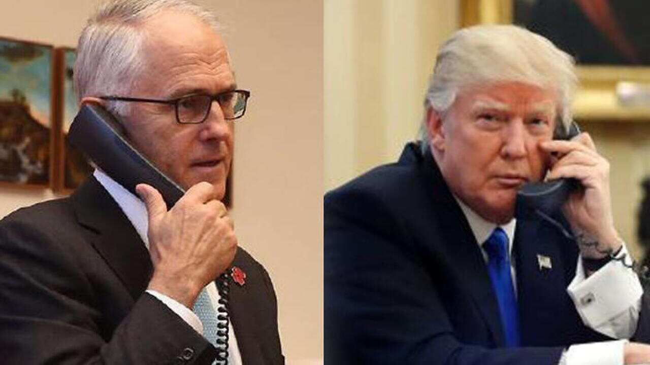 Donald Trump and Malcolm Turnbull On the Phone