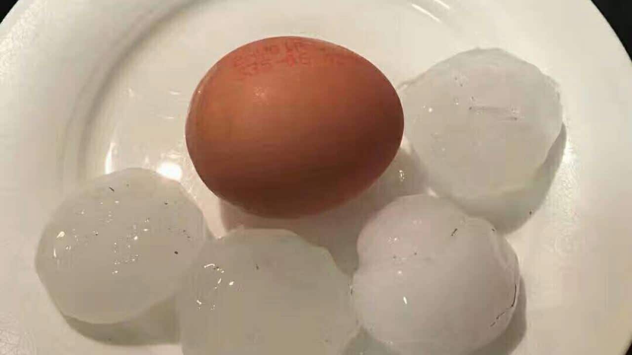Melbourne hail storm 19 Dec 2017