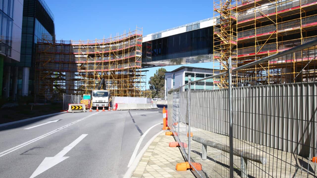Perth Children's Hospital under construction
