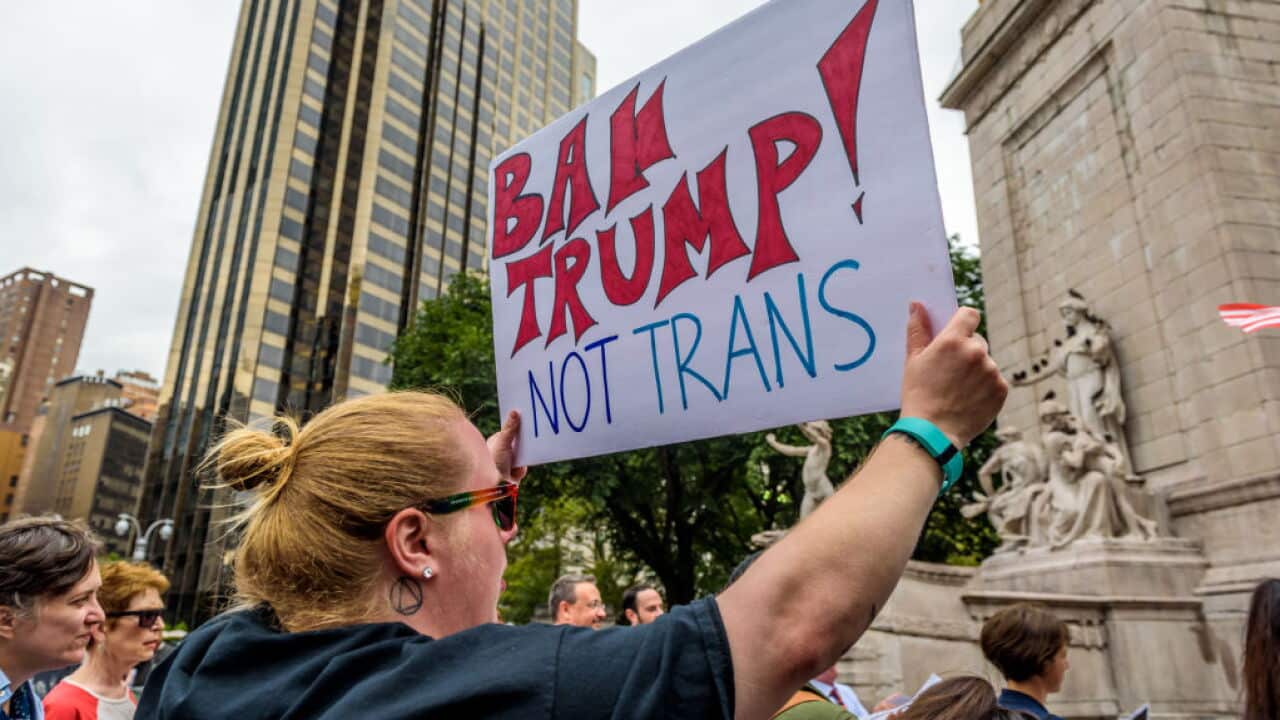 A group of New Yorkers gathered at Central Park to raise their voices in protest against discrimination towards the LGBT community.