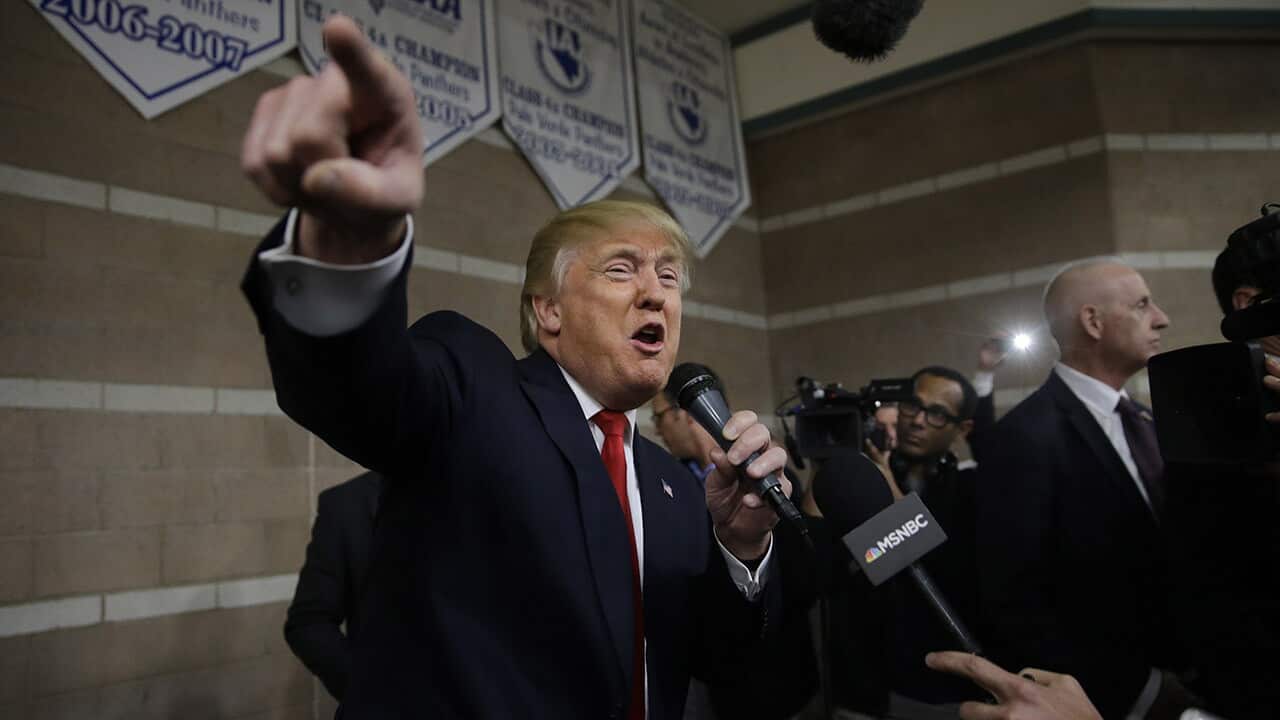 Republican presidential candidate Donald Trump