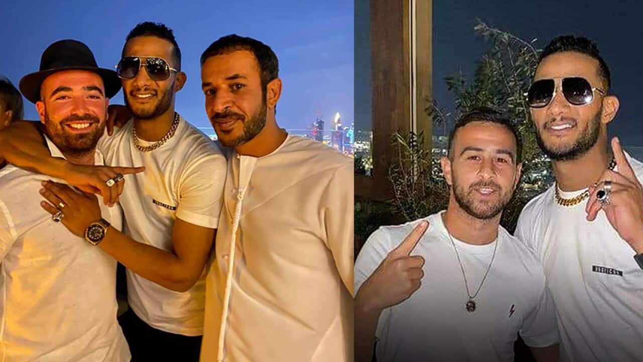 Mohammad Ramadan with the Israeli singer