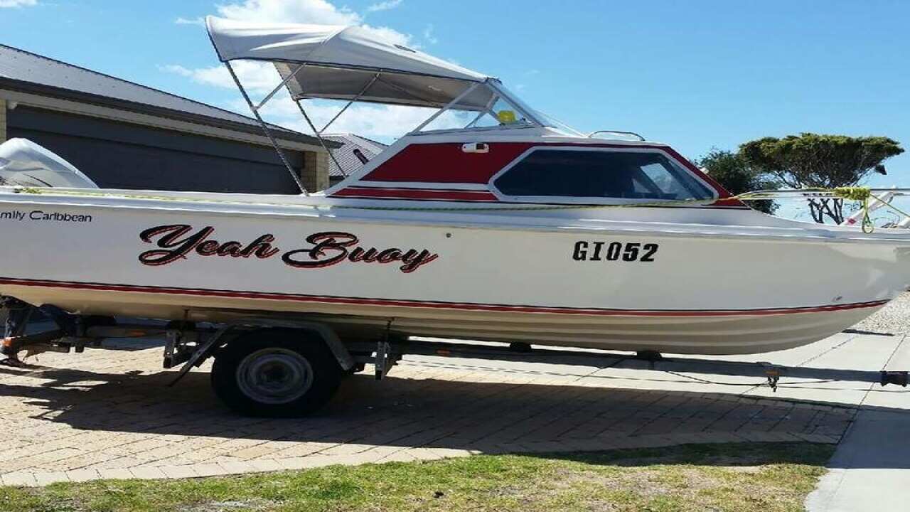 A supplied image of a boat that has gone missing off Rottnest Island.