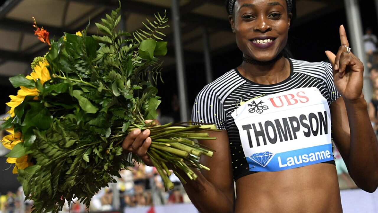 Jamaican athlete Elaine Thompson
