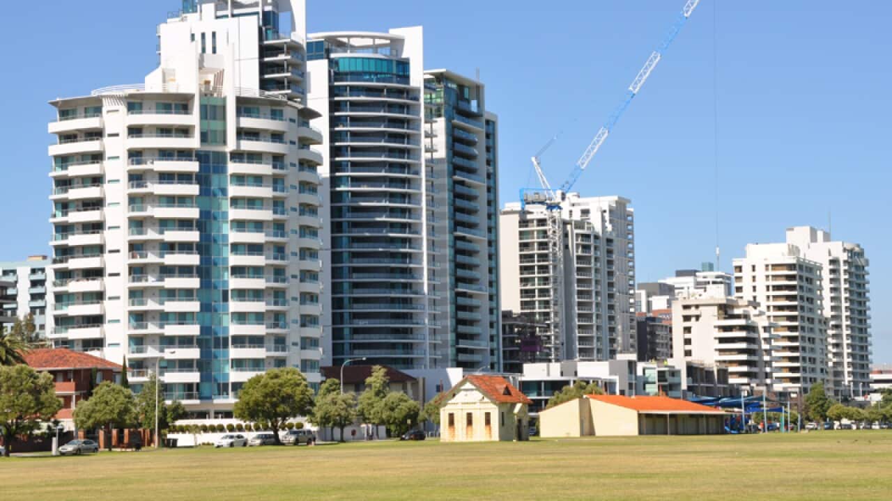 A view of Perth city.