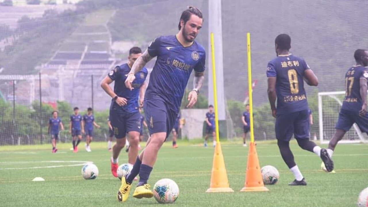 Jared Lum during an R&F training session