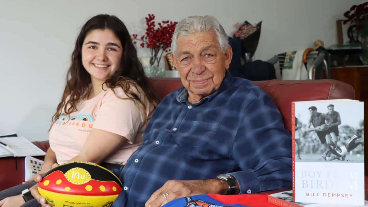 Bill with his grand-daughter