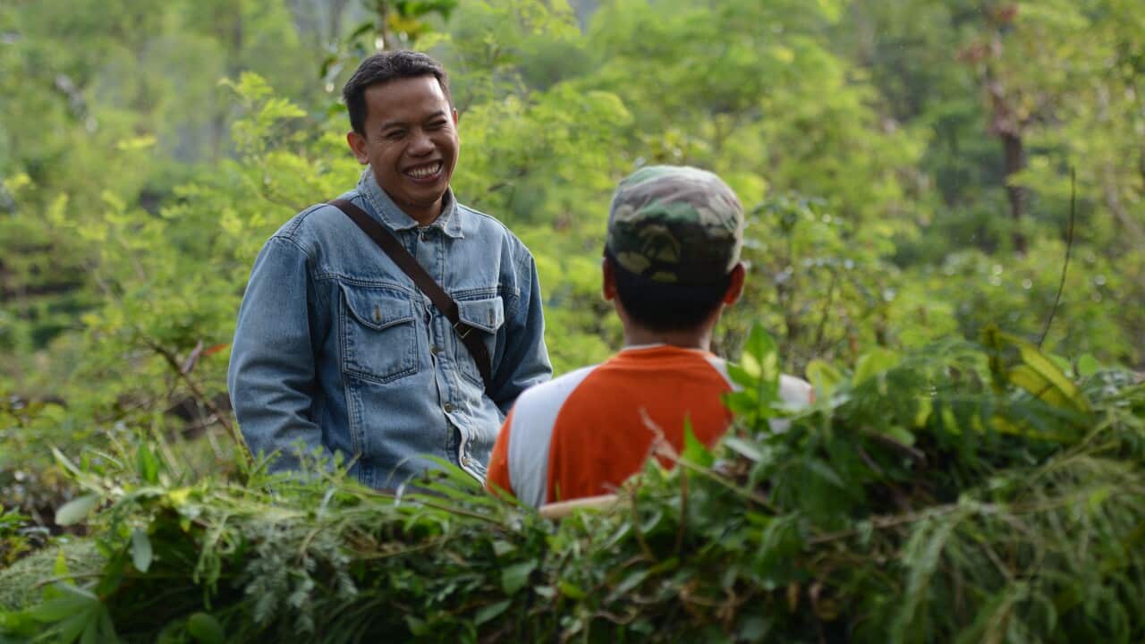 Dr Ahmad Agus Setiawan in the field.