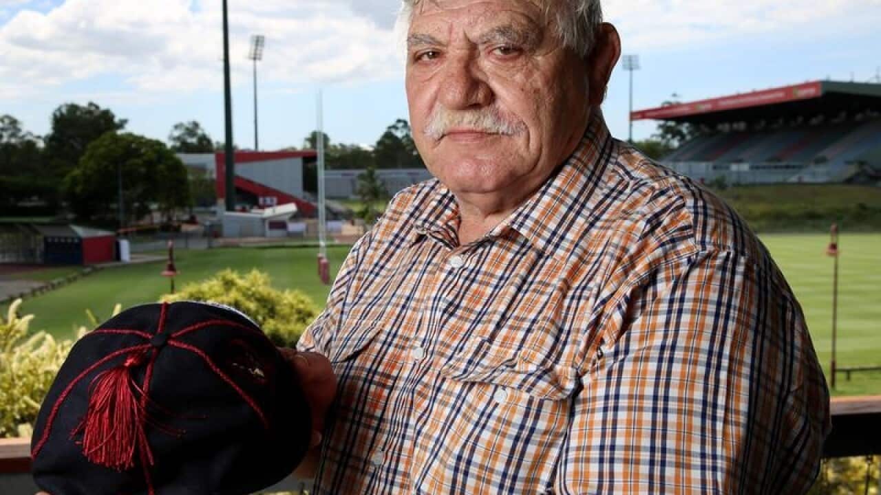 Stan Pilecki at the Queensland Rugby Cap Project Launch.