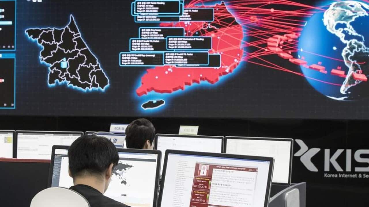 The South Korean internet agency monitors the global cyber attack