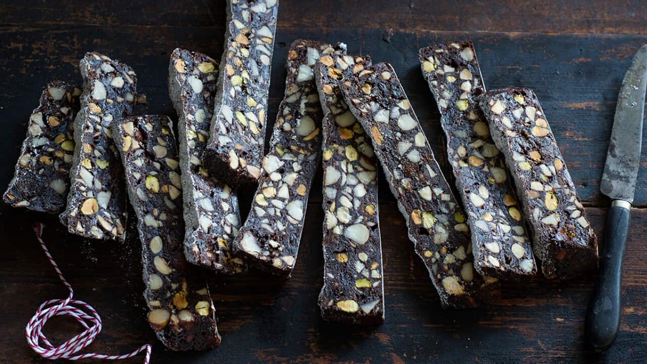 Chocolate and orange panforte