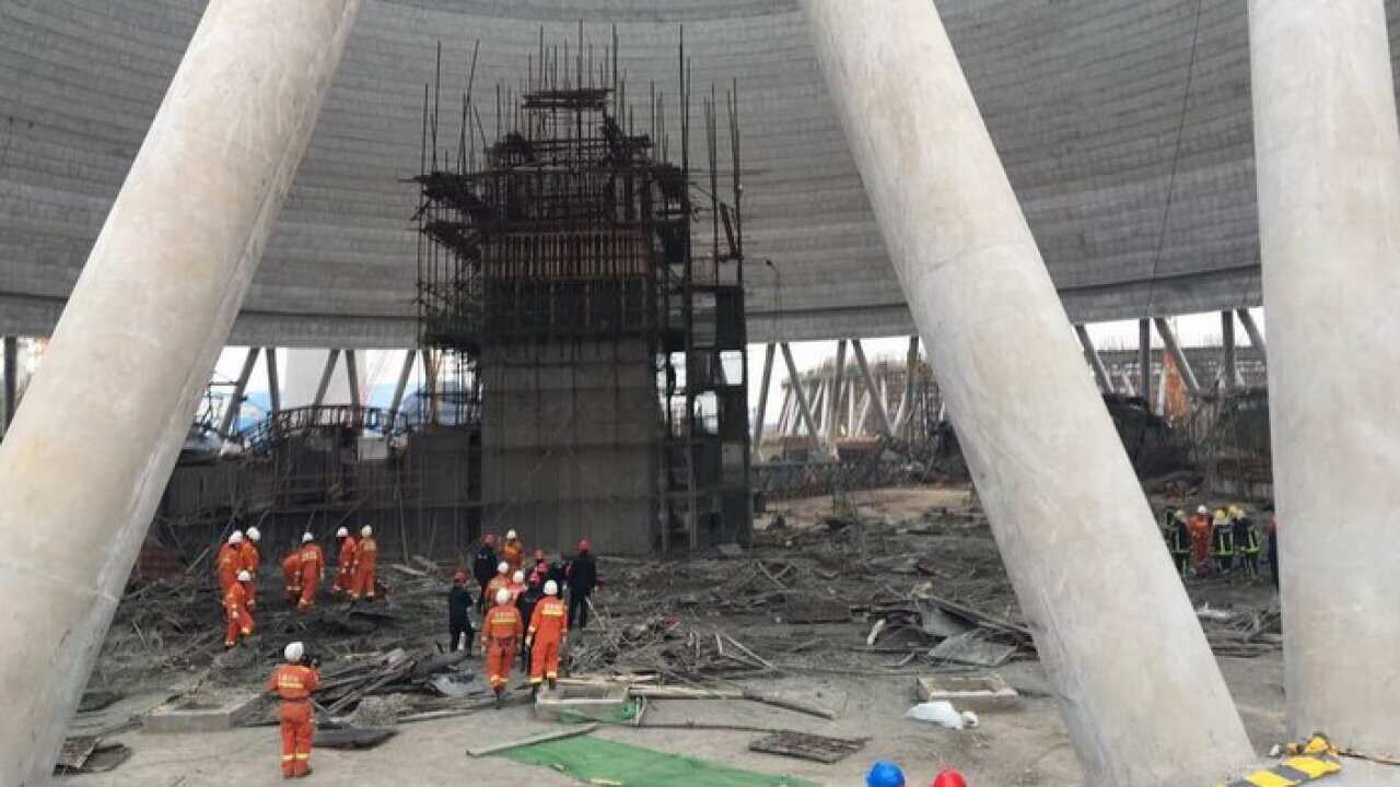 China Cooling tower collasped