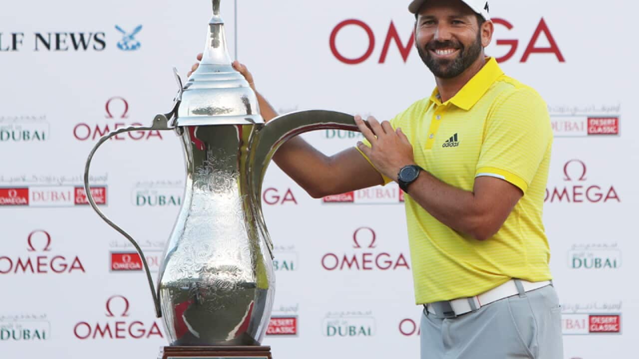Spanish golfer Sergio Garcia