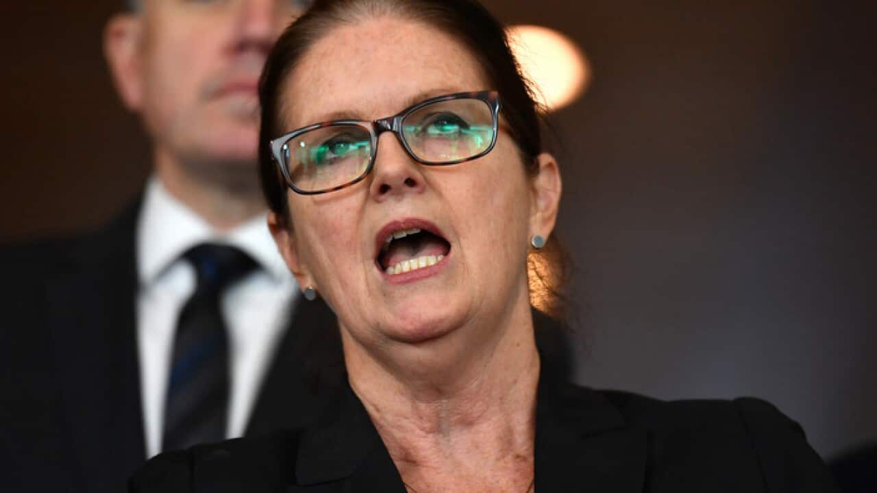 Australian Council of Social Service (ACOSS) CEO Cassandra Goldie speaks to the media during a press conference at Parliament House in Canberra, Monday, June 25, 2018. (AAP Image/Mick Tsikas) NO ARCHIVING