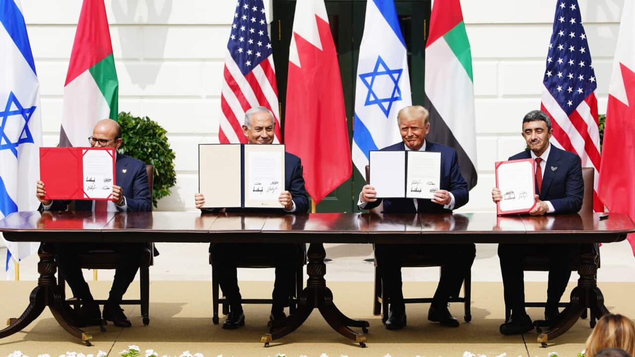 Signing Abraham accord in White House