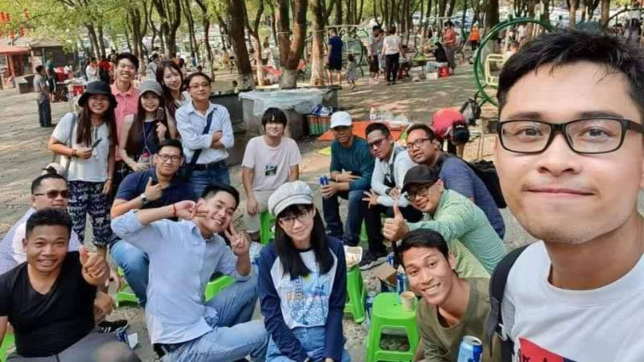 Cambodian Students in Wuhan