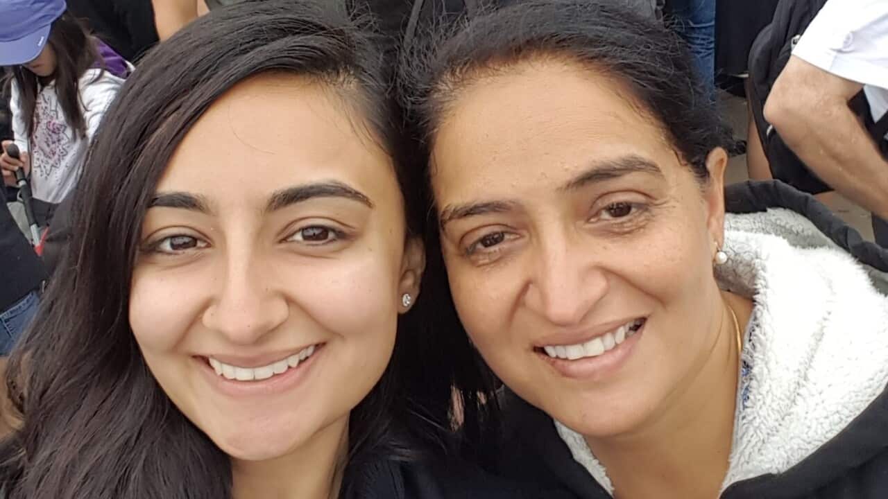 Hardeep Dhanoa and her Mum. 