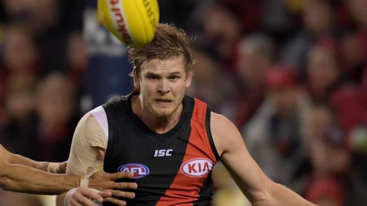 Essendon Bombers player Michael Hurley