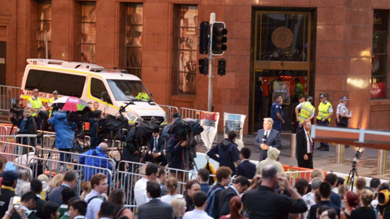 the Lindt Cafe in Martin Place