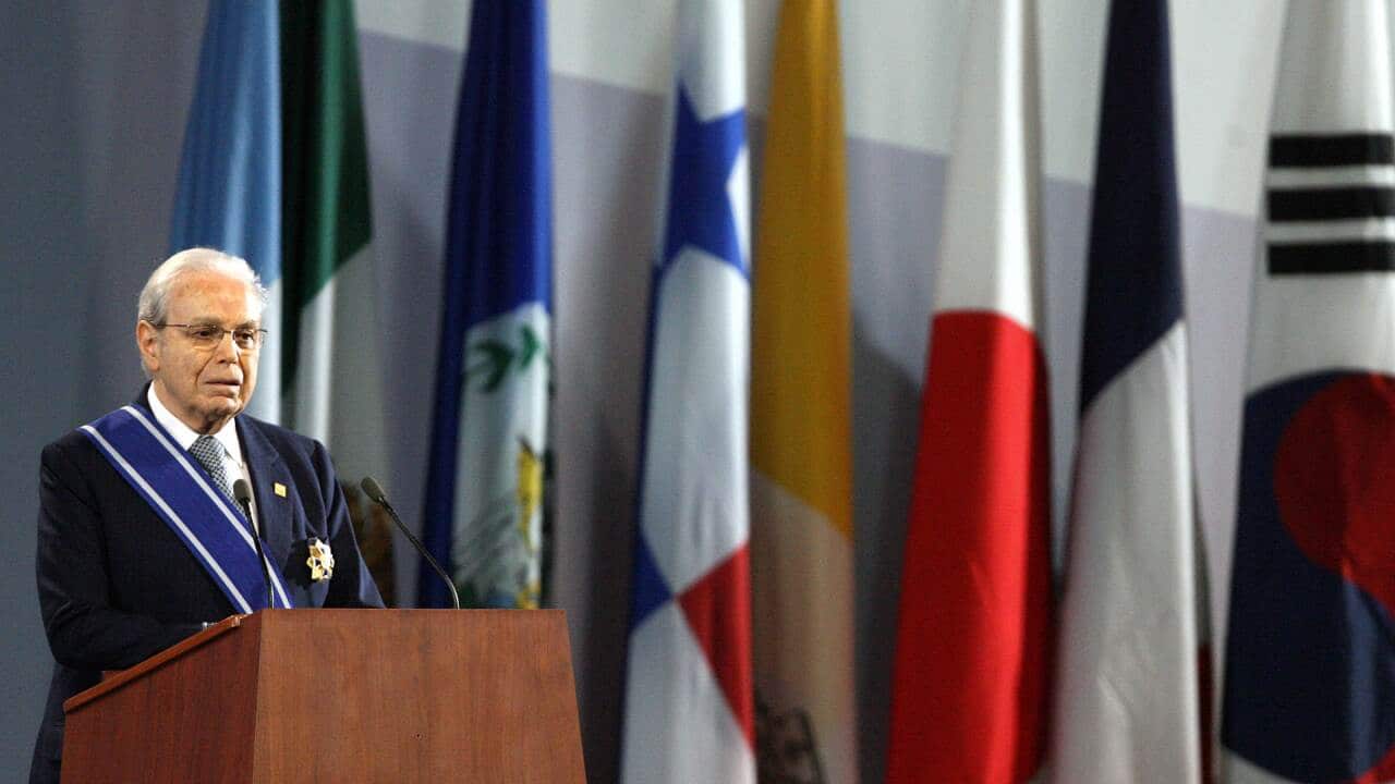 Former UN General Secretary Javier Perez de Cuellar.