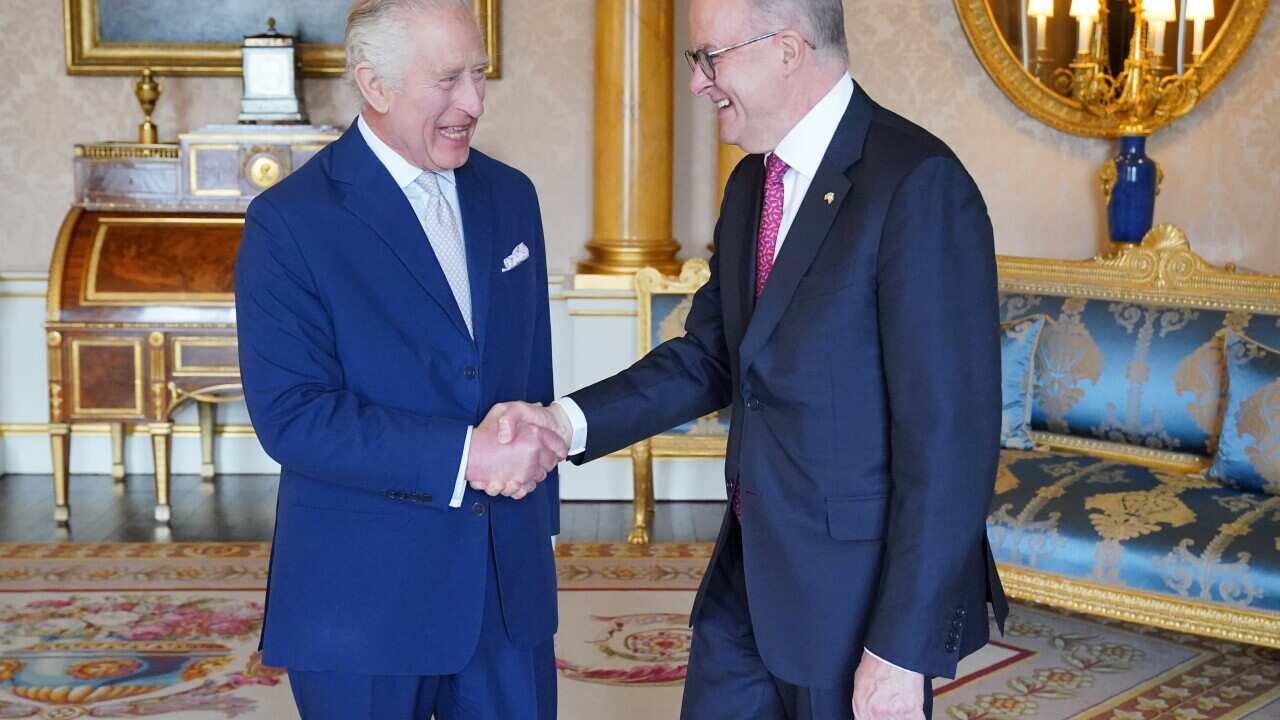 King Charles III Hosts An Audience With Australian Prime Minister Anthony Albanese