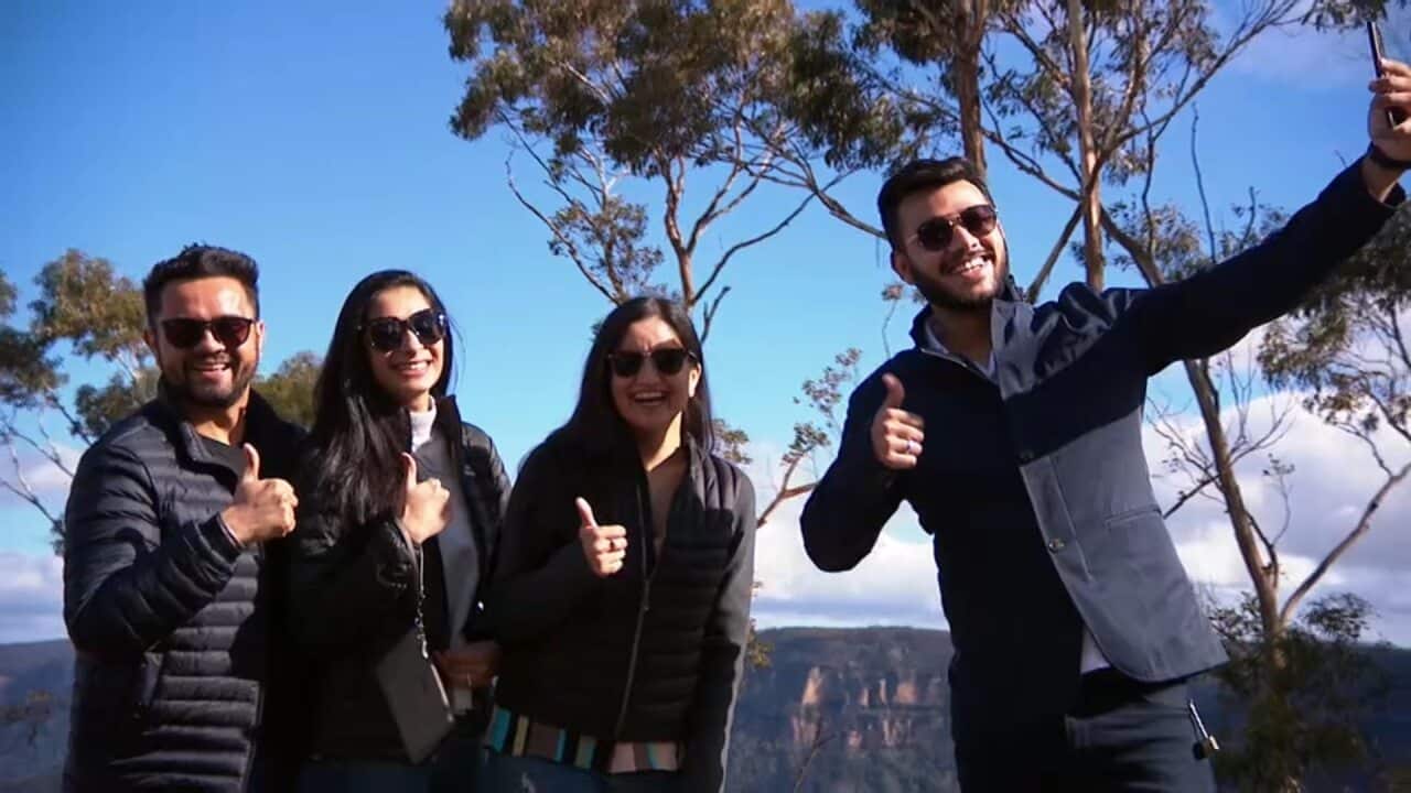 Visitors have flocked to the Blue Mountains.
