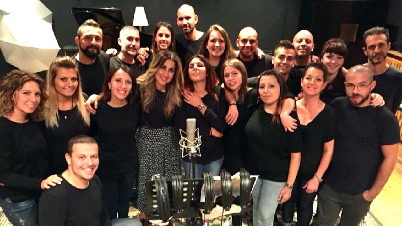 Gisella Cozzo with the SanpaSingers