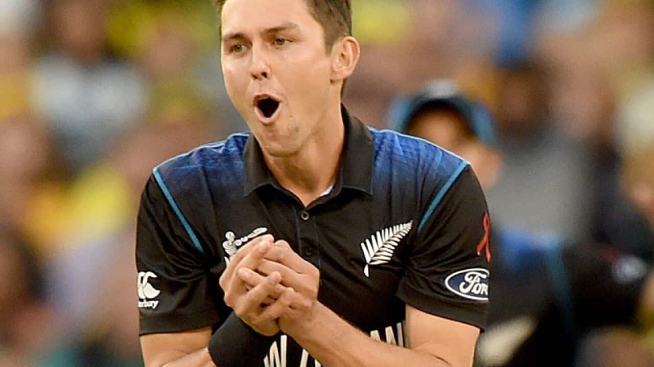Trent Boult of New Zealand