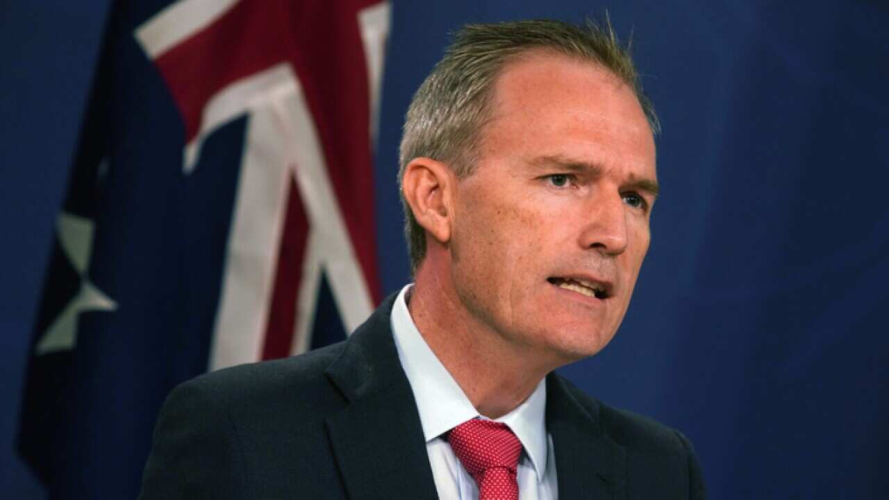 Federal Minister for Immigration David Coleman addresses media in Sydney, Sunday, February 3 2019.