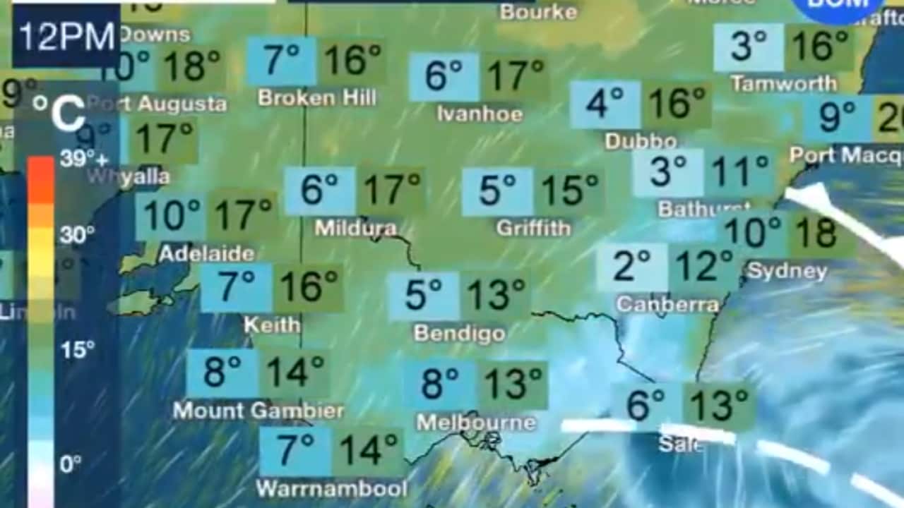 Melbourne set to record coldest day of 2021